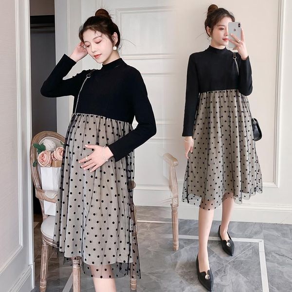 maternity dresses 6688# autumn korean fashion cotton patchwork dot lace dress elegant a line slim clothes for pregnant women pregnancy, White
maternity dresses 6688# autumn korean fashion cotton patchwork dot lace dress elegant a line slim clothes for pregnant women pregnancy, White