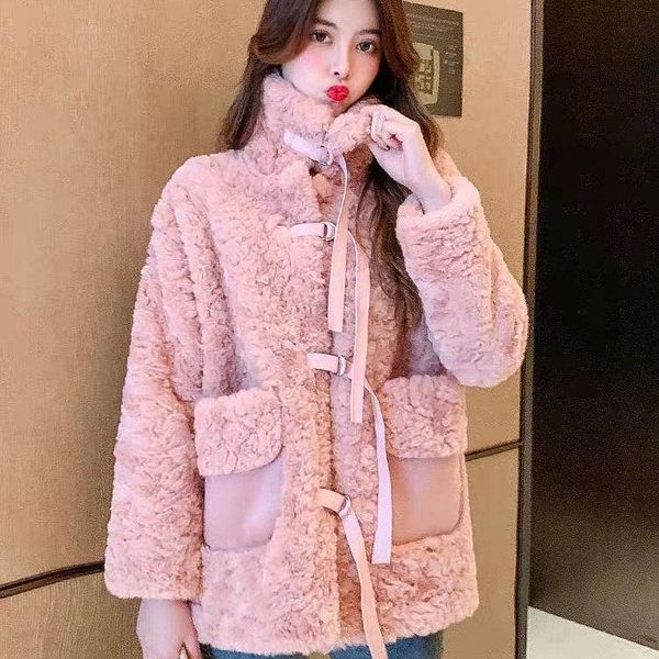 women's fur & faux pink winter artificial grass lady loose coat women party beauty overcoat plush cloth girl luxury jacket clothes, Black
women's fur & faux pink winter artificial grass lady loose coat women party beauty overcoat plush cloth girl luxury jacket clothes, Black