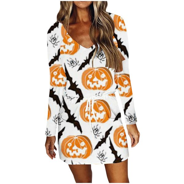 halloween comfortable plus size women's dresses ladies comfortable loose party holiday show long sleeve, Black;gray
halloween comfortable plus size women's dresses ladies comfortable loose party holiday show long sleeve, Black;gray