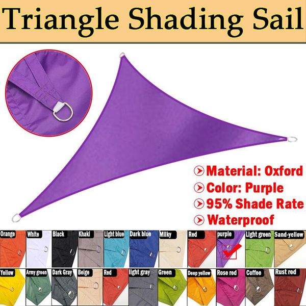 shade purple color waterproof awning 200gsm oxford triangle sunshade cloth garden balcony shelter outdoor swimming pool shading sail
shade purple color waterproof awning 200gsm oxford triangle sunshade cloth garden balcony shelter outdoor swimming pool shading sail