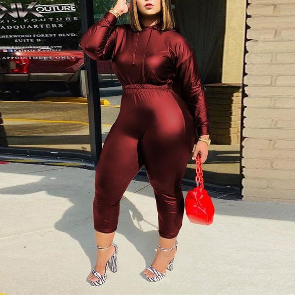 plus size tracksuits zjfzml zz women clothing 2 piece set bright faux pu leather hooded long sleeve slim pant drop wholesale, Black
plus size tracksuits zjfzml zz women clothing 2 piece set bright faux pu leather hooded long sleeve slim pant drop wholesale, Black
