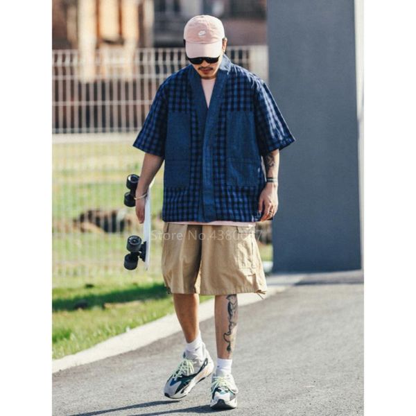 ethnic clothing asian japanese fashion kimono wear men american street style plaid stripes shirt warrior harajuku summer cotton blue jacket, Red
ethnic clothing asian japanese fashion kimono wear men american street style plaid stripes shirt warrior harajuku summer cotton blue jacket, Red