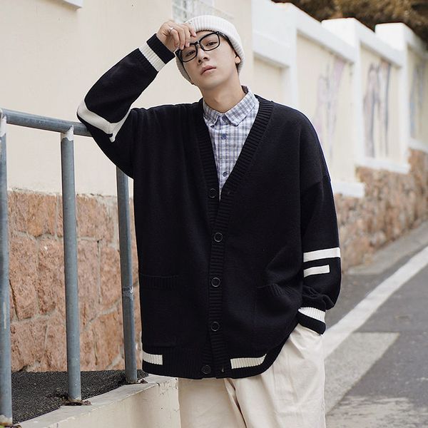 2021 new autumn winter cardigan men's warm fashion casual v-neck knitted coat men streetwear sweater jacket mens y052, White;black
2021 new autumn winter cardigan men's warm fashion casual v-neck knitted coat men streetwear sweater jacket mens y052, White;black