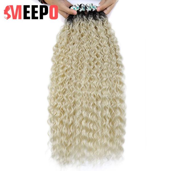 human ponytails synthetic hair extensions water wave corn curly bundles ombre blonde 80cm soft super 32inch long, Black
human ponytails synthetic hair extensions water wave corn curly bundles ombre blonde 80cm soft super 32inch long, Black