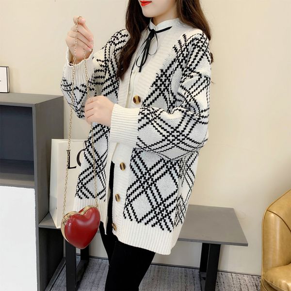 cardigan women's knitted-out sweater lets korean sweaters fashion autumn sweater women's clothes big fvqv, White;black
cardigan women's knitted-out sweater lets korean sweaters fashion autumn sweater women's clothes big fvqv, White;black