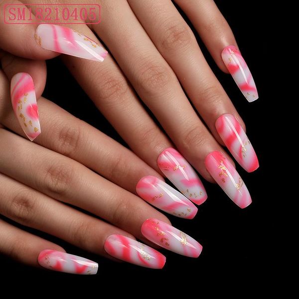 false nails 24pcs pink white coffin fake nail patch glue type removable long paragraph fashion manicure ne, Red;gold
false nails 24pcs pink white coffin fake nail patch glue type removable long paragraph fashion manicure ne, Red;gold