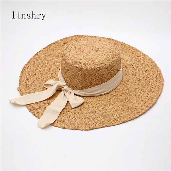 wide brim hats 2021 women summer natural raffia straw hat girl fashion ribbon panama sun vacation travel beach sunscreen, Blue;gray
wide brim hats 2021 women summer natural raffia straw hat girl fashion ribbon panama sun vacation travel beach sunscreen, Blue;gray