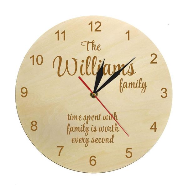 wall clocks time spent with family is worth every second personalized name wooden clock custom farmhouse style
wall clocks time spent with family is worth every second personalized name wooden clock custom farmhouse style