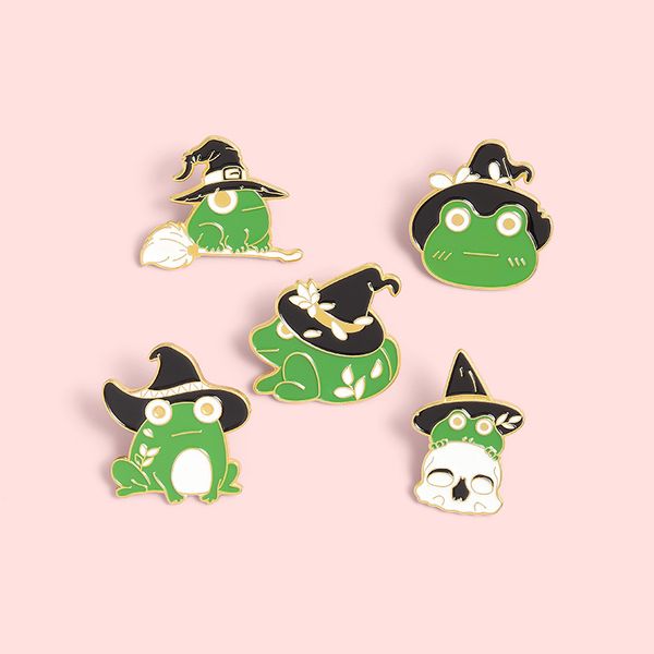 new creative witch frogs enamel pins funny animal wizard brooches shirt lapel badge bag cartoon gothic jewelry gift for friendsdio chan cont, Gray
new creative witch frogs enamel pins funny animal wizard brooches shirt lapel badge bag cartoon gothic jewelry gift for friendsdio chan cont, Gray