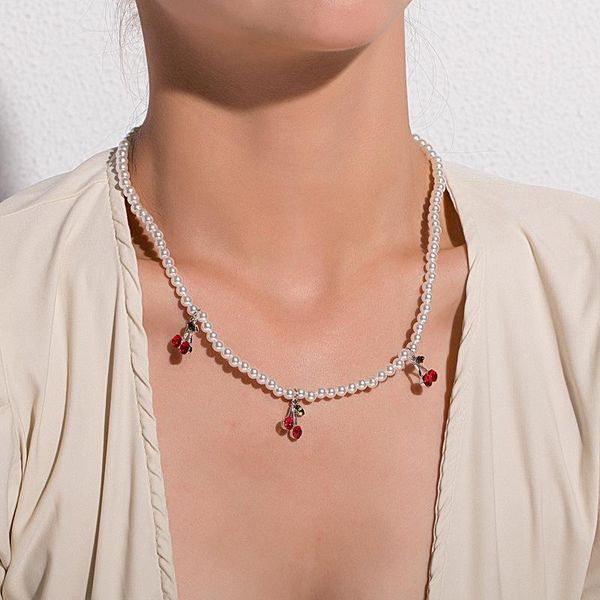 chokers bohemian pearl choker crystal cherry pendant chain silver color necklace for women wedding party fashion jewelry gift, Golden;silver
chokers bohemian pearl choker crystal cherry pendant chain silver color necklace for women wedding party fashion jewelry gift, Golden;silver