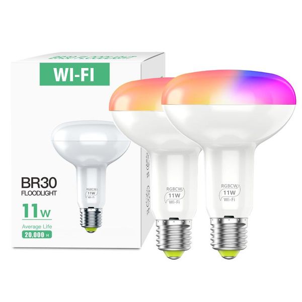 floodlights smart br30 led flood light bulb wifi bulbs rgbcw color change, suitable for e26 e27 lamp ceiling work with alexa
floodlights smart br30 led flood light bulb wifi bulbs rgbcw color change, suitable for e26 e27 lamp ceiling work with alexa