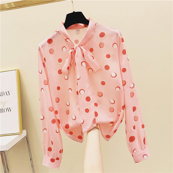 autumn women chiffon shirts lady in the office casual long sleeve polka dot printed bow-to-bow all-match iud8, Black
autumn women chiffon shirts lady in the office casual long sleeve polka dot printed bow-to-bow all-match iud8, Black