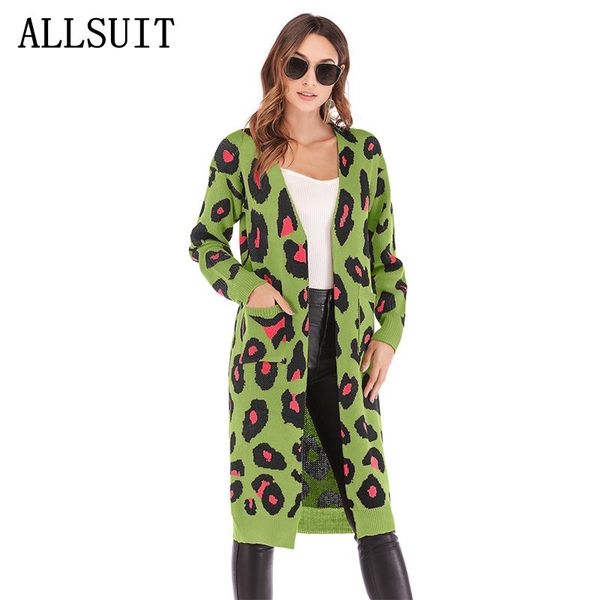 women's sweaters allsuit leopard print knitted long cardigan female loose coat open stitch jumper 2021 autumn winter sweater women over, White;black 
women's sweaters allsuit leopard print knitted long cardigan female loose coat open stitch jumper 2021 autumn winter sweater women over, White;black