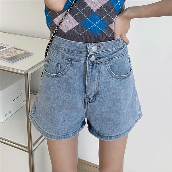 women's shorts hzirip chic fashion all-match high-waist denim women 2021 summer korean casual a-line loose wide-leg female, White;black
women's shorts hzirip chic fashion all-match high-waist denim women 2021 summer korean casual a-line loose wide-leg female, White;black