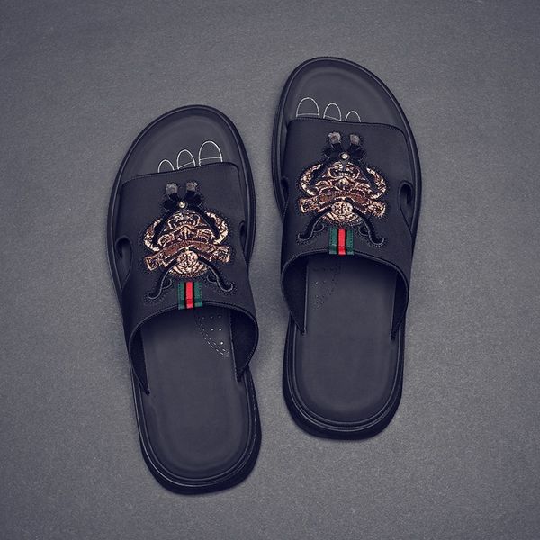 slippers men's summer wear fashion trend sandals net red outdoor flip flop gt8m, Black
slippers men's summer wear fashion trend sandals net red outdoor flip flop gt8m, Black