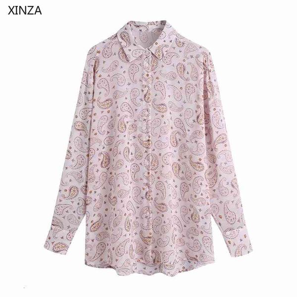 women's blouses & shirts women paisley print chiffon summer long sleeve asymmetric retro blouse chic button up fit woman pink shi, White
women's blouses & shirts women paisley print chiffon summer long sleeve asymmetric retro blouse chic button up fit woman pink shi, White