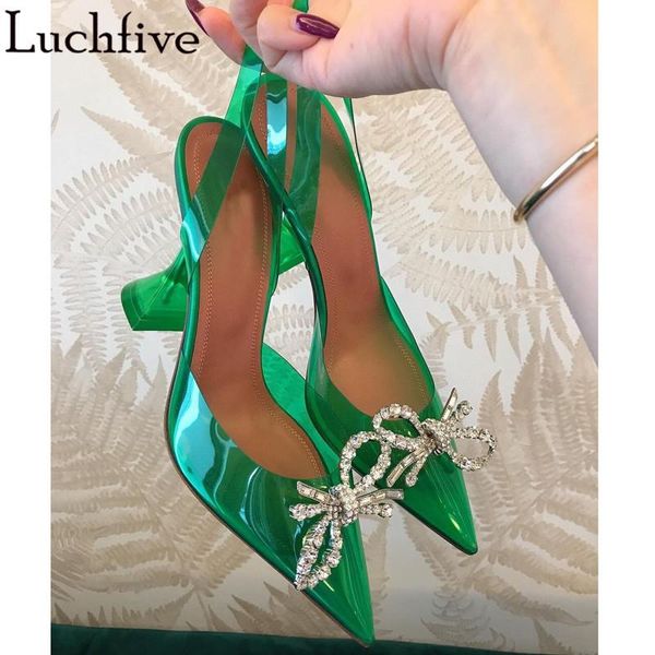 sandals crystal bowtie pvc clear pointy toe party shoes cup high heels slingbacks big size green red woman, Black
sandals crystal bowtie pvc clear pointy toe party shoes cup high heels slingbacks big size green red woman, Black