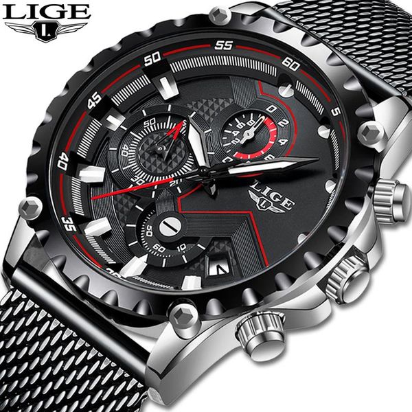 wristwatches relogio masculino lige mens fashion watch men sport waterproof quartz watches all steel army military, Slivery;brown
wristwatches relogio masculino lige mens fashion watch men sport waterproof quartz watches all steel army military, Slivery;brown