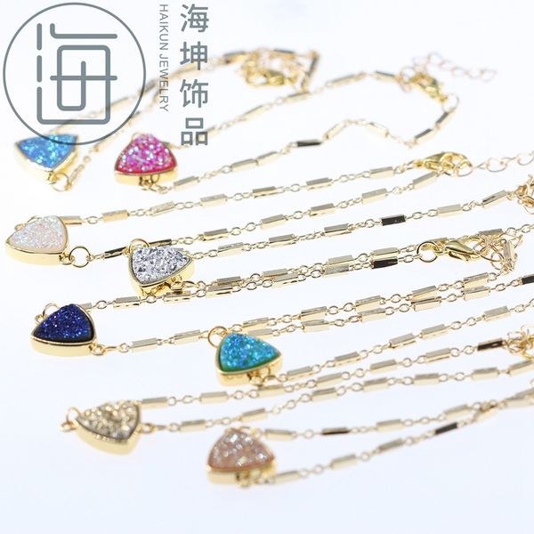 natural water crystal bud ins diy bracelet hand string elastic ball triangle, Golden;silver
natural water crystal bud ins diy bracelet hand string elastic ball triangle, Golden;silver