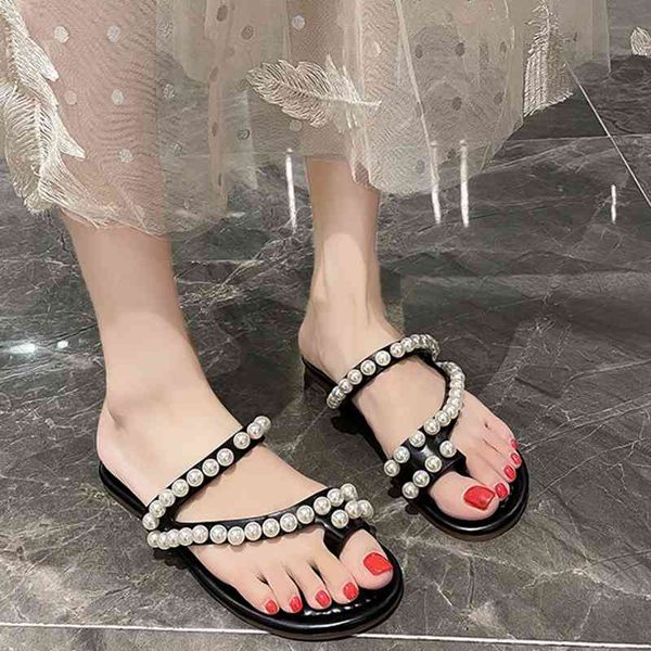 sandals elegant string bead flat slippers for women 2021 casual clip toe beach flip flops woman outdoor vacation pearl slides bwuy, Black
sandals elegant string bead flat slippers for women 2021 casual clip toe beach flip flops woman outdoor vacation pearl slides bwuy, Black