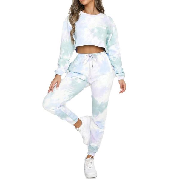 gym clothing women's tie-dye tracksuit two pieces set fitness clothes long sleeve drawstrings pants, White;black
gym clothing women's tie-dye tracksuit two pieces set fitness clothes long sleeve drawstrings pants, White;black