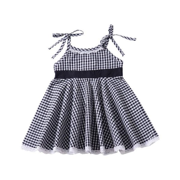 girl's dresses summer toddler baby girls dress backless sleeveless cute kids party black white plaid vestidos children clothes, Red;yellow
girl's dresses summer toddler baby girls dress backless sleeveless cute kids party black white plaid vestidos children clothes, Red;yellow