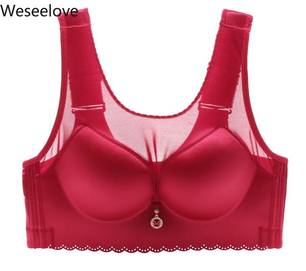 bras weseelove plus size large cup 120de lace bralette woman without underwear red invisible bra e109-4, Red;black
bras weseelove plus size large cup 120de lace bralette woman without underwear red invisible bra e109-4, Red;black
