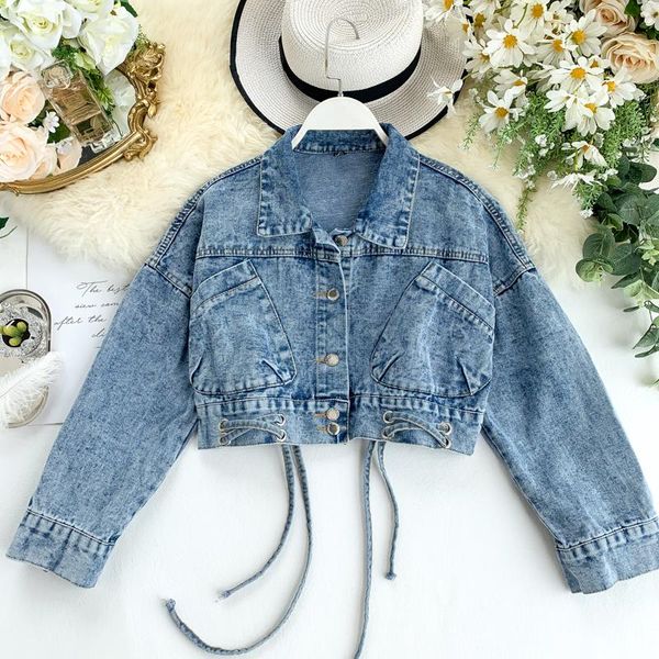 women's jackets 2021 arrivals women denim multi sizes korean harajuku single breasted pockets fashion outwears street casual lady, Black;brown
women's jackets 2021 arrivals women denim multi sizes korean harajuku single breasted pockets fashion outwears street casual lady, Black;brown