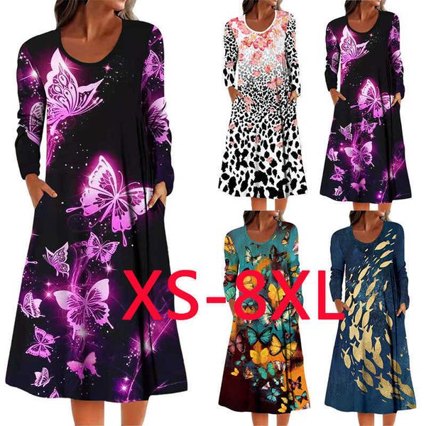 new product imitation cotton butterfly ladies dress leopard print long sleeve pocket dress fashion casual loose oversized dress y1006, Black;gray
new product imitation cotton butterfly ladies dress leopard print long sleeve pocket dress fashion casual loose oversized dress y1006, Black;gray