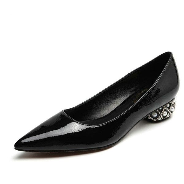 size 34-40 low-heeled women's shoes pointed high-heeled shoes pearl rhinestone black heel single shoe suede leather patent
size 34-40 low-heeled women's shoes pointed high-heeled shoes pearl rhinestone black heel single shoe suede leather patent