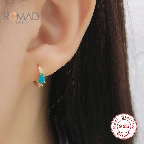 romad 925 sterling silver blue zircon hoop earrings for women personalized light luxury earrings jewelry wholesale, Golden;silver
romad 925 sterling silver blue zircon hoop earrings for women personalized light luxury earrings jewelry wholesale, Golden;silver