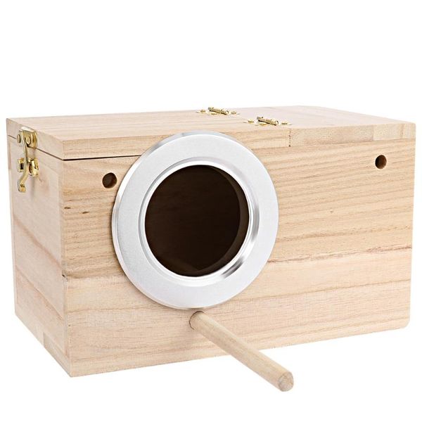 keychains popetpop wooden wild bird nest box nesting feeding feeder station house (small size), Silver
keychains popetpop wooden wild bird nest box nesting feeding feeder station house (small size), Silver