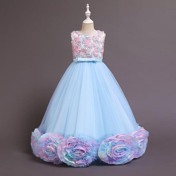 girl's dresses children clothes girl princess dress long kids girls wedding party catwalk flower, Red;yellow
girl's dresses children clothes girl princess dress long kids girls wedding party catwalk flower, Red;yellow