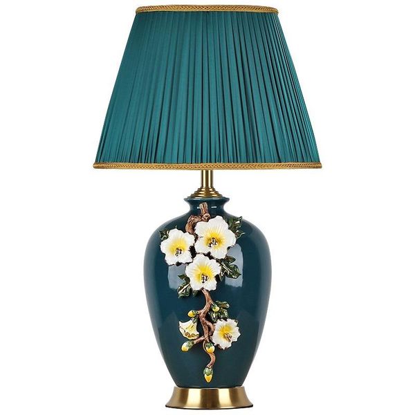 american luxury ceramic table lamp l living room bedroom study bedside lamp color flower green table fabric lampshade
american luxury ceramic table lamp l living room bedroom study bedside lamp color flower green table fabric lampshade