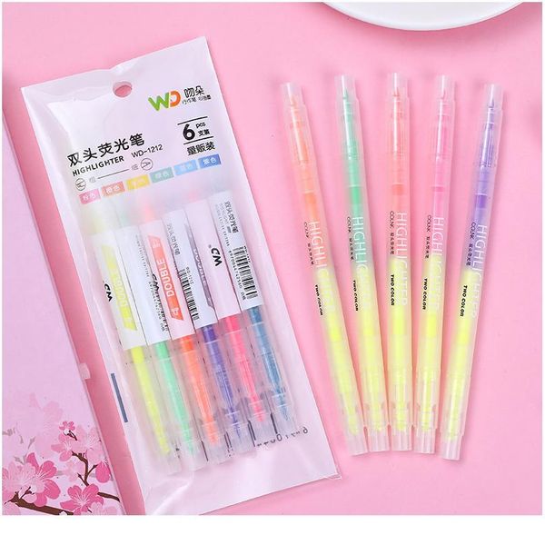 3/6pc double head highlighter marker pen candy color fluorescent pen for students painting marking highlighter pen schoo jlldzl
3/6pc double head highlighter marker pen candy color fluorescent pen for students painting marking highlighter pen schoo jlldzl