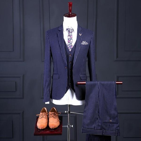 male pieces set 2021 style groom costume homme mariage slim fit striped business professional suit anea, White;black
male pieces set 2021 style groom costume homme mariage slim fit striped business professional suit anea, White;black
