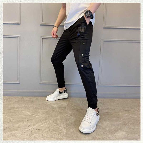 21 net red tide brand slim willow nail sports leather cross sanskrit thin crosin casual men's pants0iw7, Black
21 net red tide brand slim willow nail sports leather cross sanskrit thin crosin casual men's pants0iw7, Black