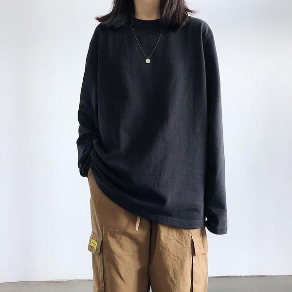women casual oversized o-neck shirts solid long sleeved t-shirts for women spring/autumn streetwear fashion female clothes, White
women casual oversized o-neck shirts solid long sleeved t-shirts for women spring/autumn streetwear fashion female clothes, White