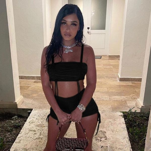 women's tracksuits fufucaillm ruched women two-piece casual set tank crop and close-fitting shorts high street sporty bodycons, Gray
women's tracksuits fufucaillm ruched women two-piece casual set tank crop and close-fitting shorts high street sporty bodycons, Gray