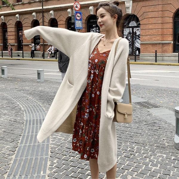 women's knits & tees korean fashion long sweater women autumn winter long-sleeve knit cardigan pull oversize femme sueter mujer y319, White
women's knits & tees korean fashion long sweater women autumn winter long-sleeve knit cardigan pull oversize femme sueter mujer y319, White