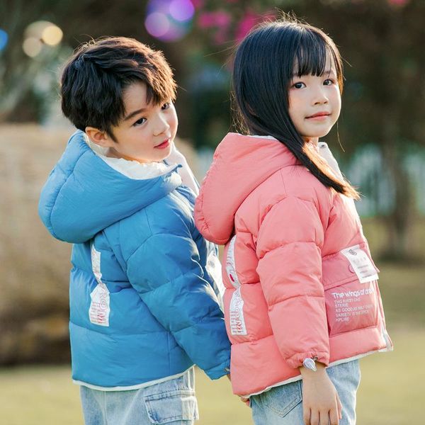down coat girls and boys clothing korean style short design hooded warm white duck winter jacket 5 colors, Blue;gray
down coat girls and boys clothing korean style short design hooded warm white duck winter jacket 5 colors, Blue;gray