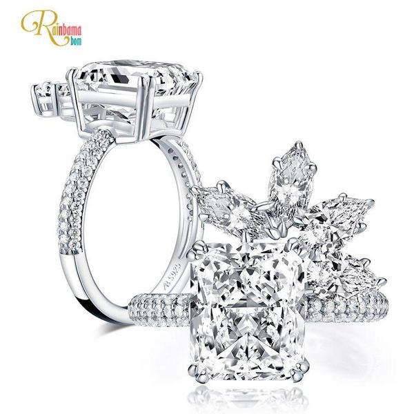 cluster rings wong rain luxury 925 sterling silver greated moissanite emerald cut gemstone wedding engagement diamonds fine jewelry, Golden;silver
cluster rings wong rain luxury 925 sterling silver greated moissanite emerald cut gemstone wedding engagement diamonds fine jewelry, Golden;silver