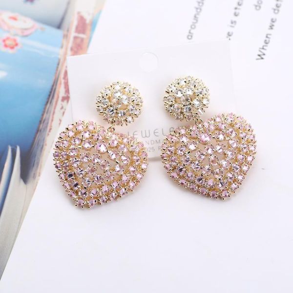 dangle & chandelier 2021 korean fashion heart earrings for women handmade inlay of crystal zircon sweet love party jewelry accessories, Silver
dangle & chandelier 2021 korean fashion heart earrings for women handmade inlay of crystal zircon sweet love party jewelry accessories, Silver