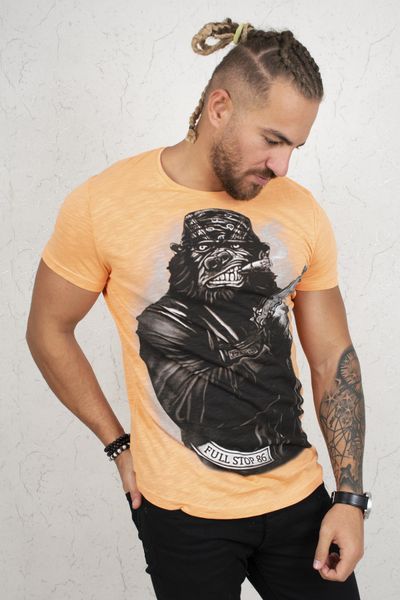 orange gorilla men 's tee shirt 2002032 ffwk, White;black
orange gorilla men 's tee shirt 2002032 ffwk, White;black