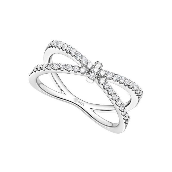 cluster rings sljely fashion simple real 925 sterling silver crossed bow-knot finger ring micro zircon women wedding fine party brand jewelr, Golden;silver
cluster rings sljely fashion simple real 925 sterling silver crossed bow-knot finger ring micro zircon women wedding fine party brand jewelr, Golden;silver