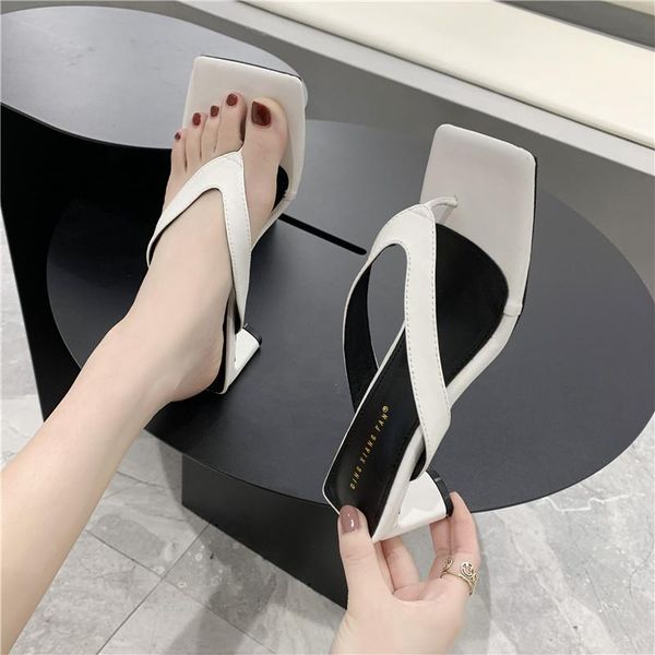 weibate summer women's shoes ladies fashion slippers flip-flops women open toe high heel women's square-toed wear slippers, Black
weibate summer women's shoes ladies fashion slippers flip-flops women open toe high heel women's square-toed wear slippers, Black