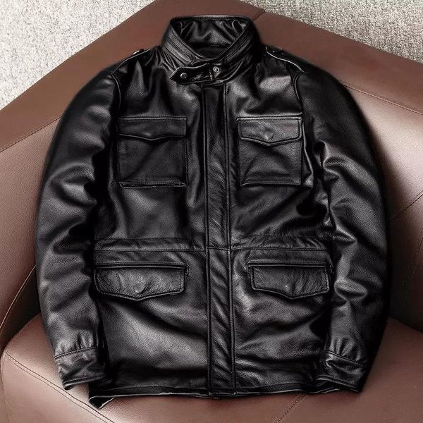 men's leather & faux 2021 spring autumn motor biker genuine jacket slim cowhide coat men fashion vintage clothing plus size z231, Black
men's leather & faux 2021 spring autumn motor biker genuine jacket slim cowhide coat men fashion vintage clothing plus size z231, Black