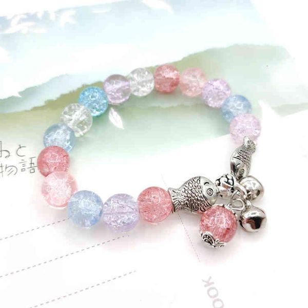 chinese-style products 10mm korean version popcorn crystal pisces kissing fish fashion women's bracelet small fresh glass bead popular
chinese-style products 10mm korean version popcorn crystal pisces kissing fish fashion women's bracelet small fresh glass bead popular