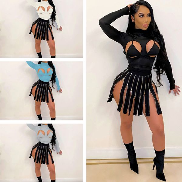 balck hollow out long sleeve bodysuit women clothes spring 2021 club weat bandage body suits d85-be19, White
balck hollow out long sleeve bodysuit women clothes spring 2021 club weat bandage body suits d85-be19, White