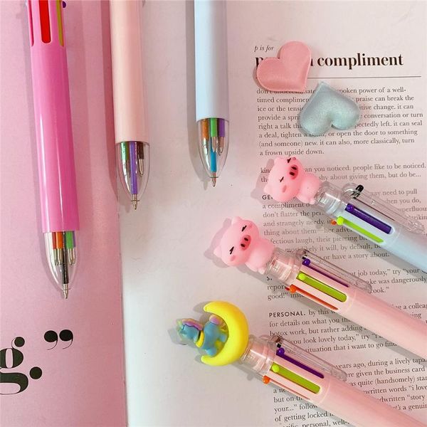 ballpoint pens coloffice creative cute cartoon multicolor pen pig heart cat claw multi-function marker 1pc, Blue;orange
ballpoint pens coloffice creative cute cartoon multicolor pen pig heart cat claw multi-function marker 1pc, Blue;orange